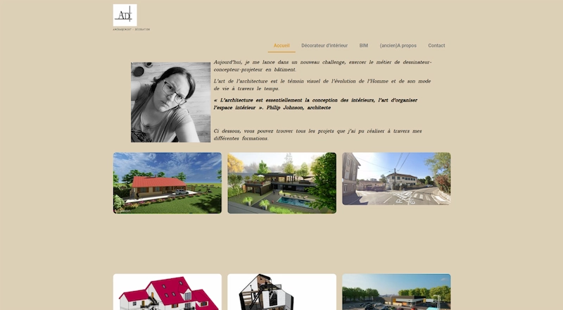 Site Aurélie Drouhot avant refonte